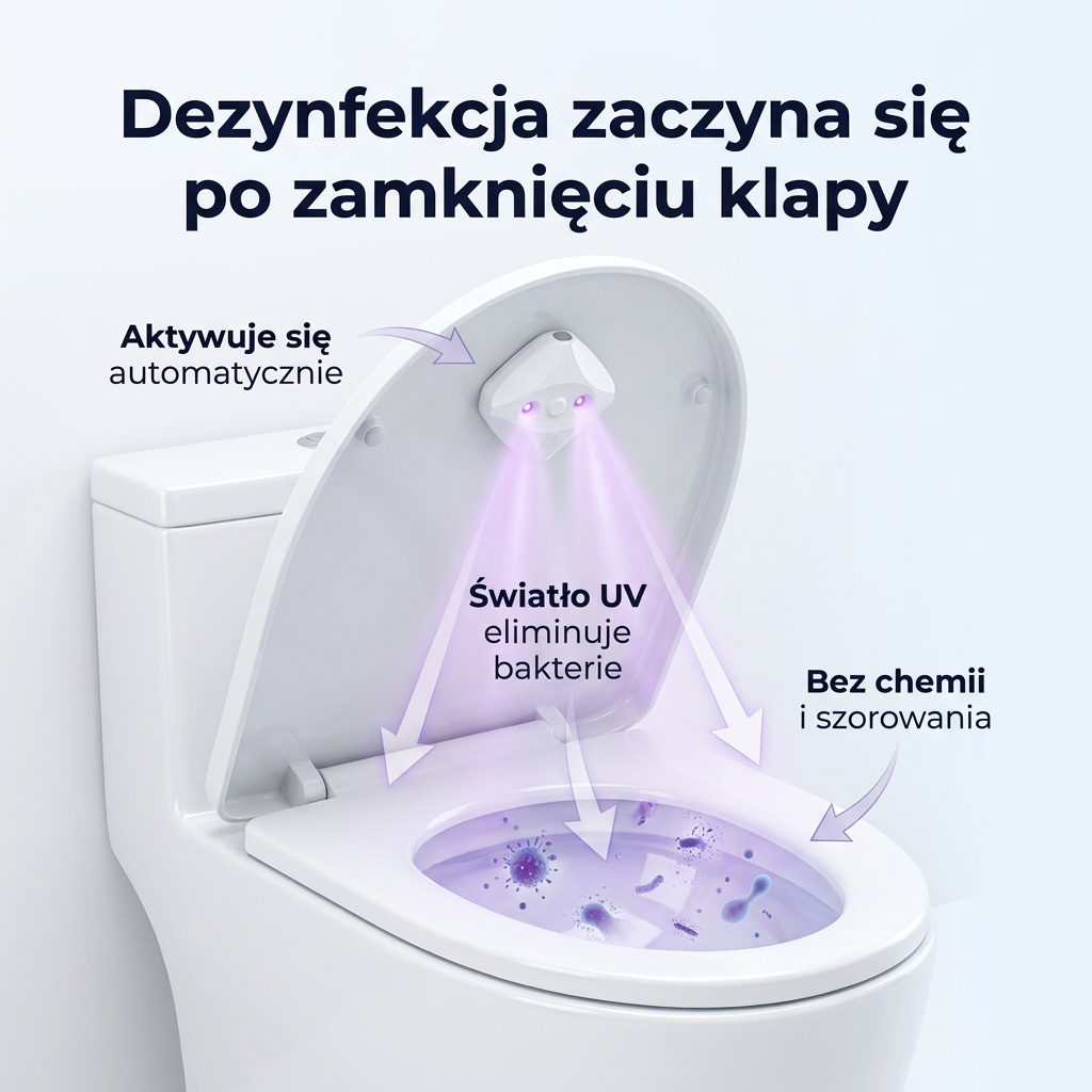 BACTILUX automatyczna dezynfekcja UV po zamknięciu klapy